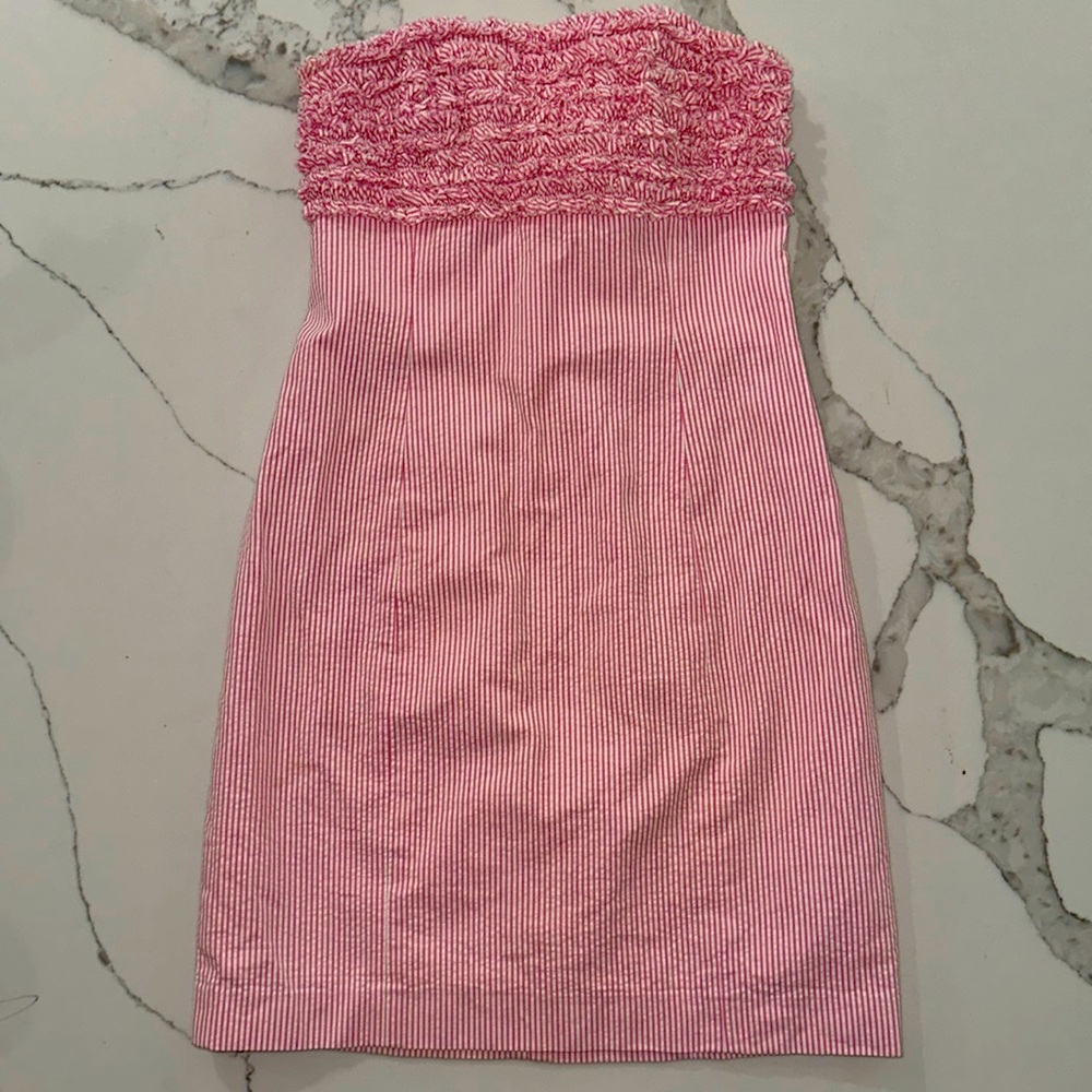 Lilly Pulitzer Pinstripe Punk White Summer Spring Dress